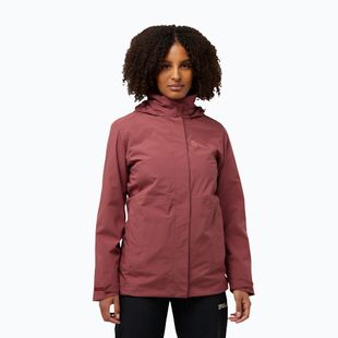 Jack Wolfskin Damen Rotwand 3In1 Fleece-Sweatshirt rot ocker