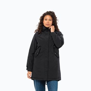 Jack Wolfskin Damen Winterjacke Talforst Parka schwarz