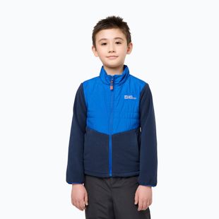 Jack Wolfskin Haldor Hybrid kobaltblaue Kinderjacke