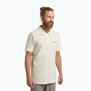 Polohemd Herren Jack Wolfskin Essential cotton white