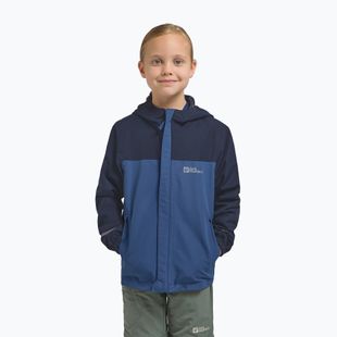 Regenjacke Kinder Jack Wolfskin Tucan evening sky