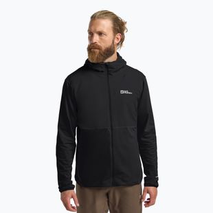 Trekking Hoodie Sweatshirt Herren Jack Wolfskin Prelight Trail Hoody black