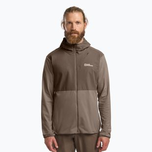 Trekking Hoodie Sweatshirt Herren Jack Wolfskin Prelight Trail Hoody cold coffee