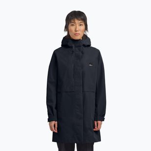 Regenmantel Damen Jack Wolfskin Terraview 2L dark navy