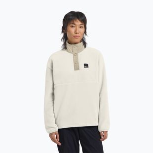 Fleece Sweatshirt Damen Jack Wolfskin Sumetro Half Zip cotton white