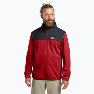 Softshell Jacke Herren Jack Wolfskin Feldberg Hoody adrenaline red