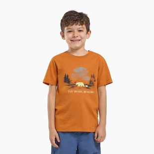 Jack Wolfskin Kinder-T-Shirt Graphic Cotton T print soft amber