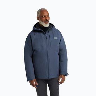 Herren-Daunenjacke Jack Wolfskin Icecape 2L Down Ins Rds midnight sky