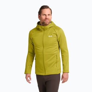 Trekking Hoodie Sweatshirt Herren Jack Wolfskin Peak District Hooded Full Zip chartreuse