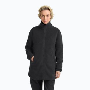 Trekking Hoodie Sweatshirt Damen Jack Wolfskin High Curl Coat black
