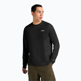 Longsleeve Herren Jack Wolfskin Prelight Trail Crew black
