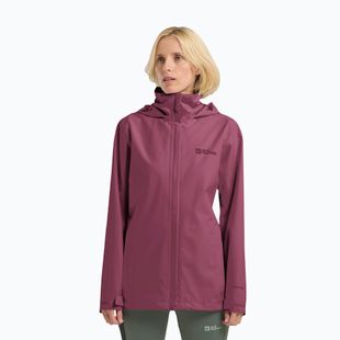 Regenjacke Damen Jack Wolfskin Trailtime 2L raisin