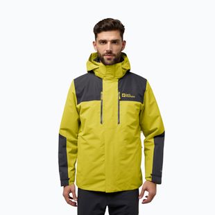 Jacke 3in1 Herren Jack Wolfskin Jasper 3In1 chartreuse