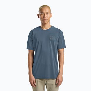 Shirt Herren Jack Wolfskin Vonnan Graphic peak trail midnight sky