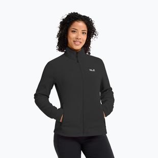 Fleecejacke für Damen Jack Wolfskin Taunus 100 Full Zip black