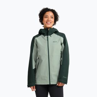 Regenjacke Damen Jack Wolfskin Wildbound 2L green zinnia