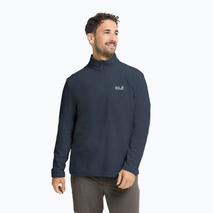Fleecejacke für Herren Jack Wolfskin Taunus 100 Half Zip midnight sky