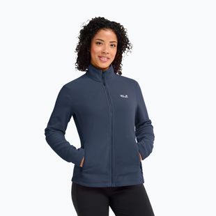 Fleecejacke für Damen Jack Wolfskin Taunus 100 Full Zip midnight sky