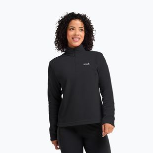 Fleecejacke für Damen Jack Wolfskin Taunus 100 Half Zip black