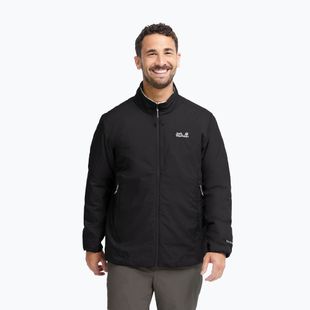 Gefütterte Herrenjacke Jack Wolfskin Trail Light Ins 2IN1 black