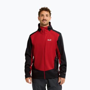 Softshell-Jacke für Herren Jack Wolfskin Skyvail siren red