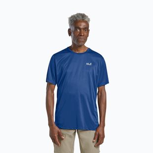 Trekkingshirt Herren Jack Wolfskin Tech T blue orchid