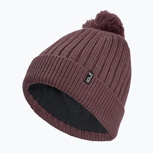 Wintermütze Jack Wolfskin Pom Pom Beanie sheer plum