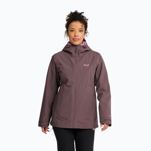 Damen-3‑in‑1‑Jacke Jack Wolfskin Moonrise 2 3IN1 sheer plum