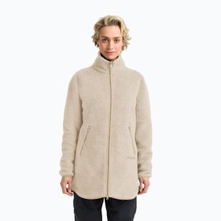 Fleecejacke für Damen Jack Wolfskin High Curl Coat oyster