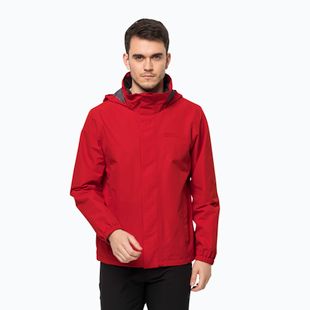 Jack Wolfskin Herren Stormy Point 2L wasserdichte Jacke rot 1111142