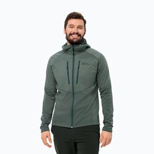 Herren Hybridjacke Jack Wolfskin Alpgrat Pro Ins Fz hedge green
