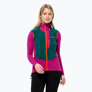 Jack Wolfskin Alpspitze sea green Damen Wanderjacke ohne Ärmel