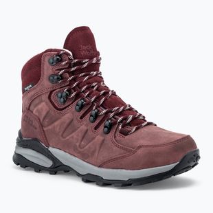 Jack Wolfskin Damen-Trekkingstiefel Refugio Prime Texapore Mid dark maroon