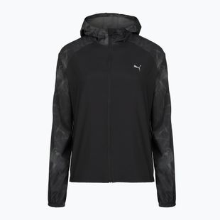 Damen-Laufjacke PUMA Run AOP Favorite Woven black/grey