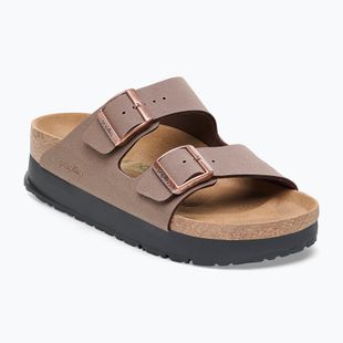 Badelatschen BIRKENSTOCK Arizona Flex Platform Birko-Flor mocca