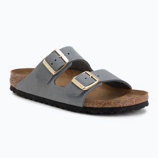 Damen-Pantoletten BIRKENSTOCK Arizona LEOI Narrow basalt gray