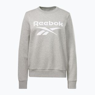 Hoodie Sweatshirt Damen Reebok Identity Big Logo Fleece Crew medium grey heather