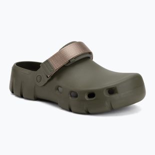 Schlappen BIRKENSTOCK Birki Flow TEX EVA Regular Khaki/gray taupe