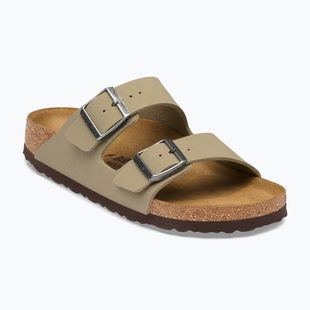 Badelatschen BIRKENSTOCK Arizona Birko-Flor faded khaki/dark brown os
