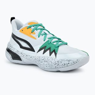 Herren Basketballschuhe PUMA Genetics Speckle puma schwarz/silber mist/jade frost