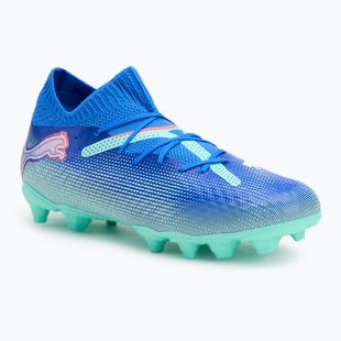 PUMA Future 7 Pro FG/AG Jr Kinder-Fußballschuhe bluemazing/puma weiß/electric peppermint