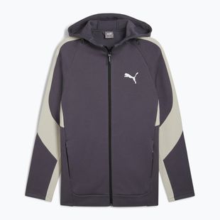 Herren Sweatshirt PUMA Evostripe Hoodie FZ DK galactic gr
