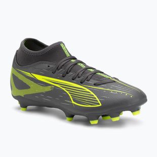Fußballschuhe Herren PUMA Ultra 5 Play+ FG/AG matte aged silver/yellow alert/puma aged silver