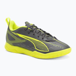 Fußballschuhe Kinder PUMA Ultra 5 Play IT Jr matte aged silver/yellow alert/puma aged silver