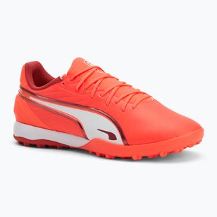 Fußballschuhe Herren PUMA King Match TT glowing red/ puma white/ red fire