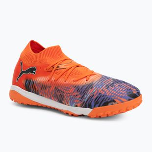 Fußballschuhe Kinder PUMA Future 8 Match Creativity TT orange poppy/black/dark amethyst/electric peppermint