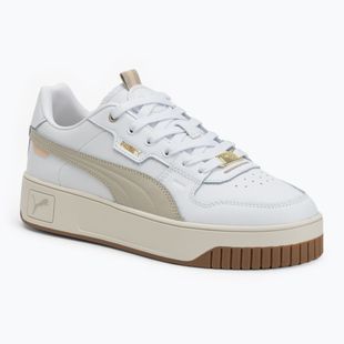 Schuhe Damen PUMA Carina Street Lux puma white/desert dust/puma gold