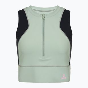 Damen-Trainingsshirt BOGNER FIRE+ICE Caia 1/4 Zip eucalyptus