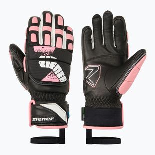 Kinder-Skihandschuhe Ziener Lanus-Z AS PR black/pink vanilla