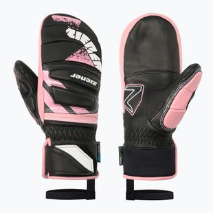 Kinder-Skihandschuhe Ziener Lopaki-Z AS PR Mitten black/pink vanilla
